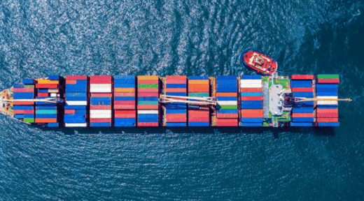 Cargo-container-ship